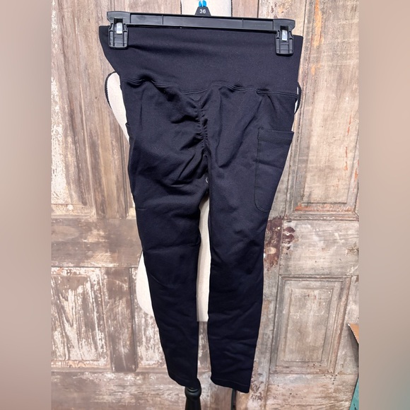 Black athletic compression leggings small - Picture 2 of 4